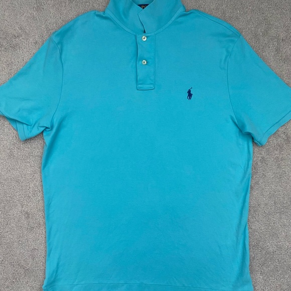 Polo Ralph Lauren Men's Solid Custom Short Sleeve Polo Shirt - Picture 3 of 11